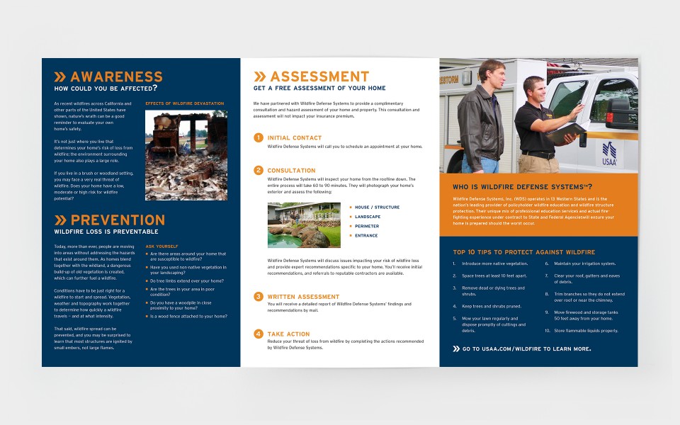 usaa wildfire brochure paige smith usaa flyer