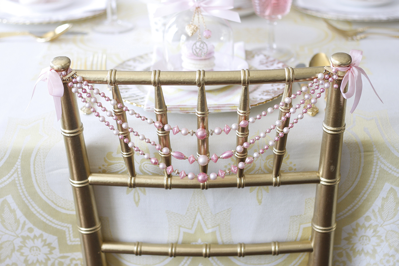 wedding shower chiavari chair decoration