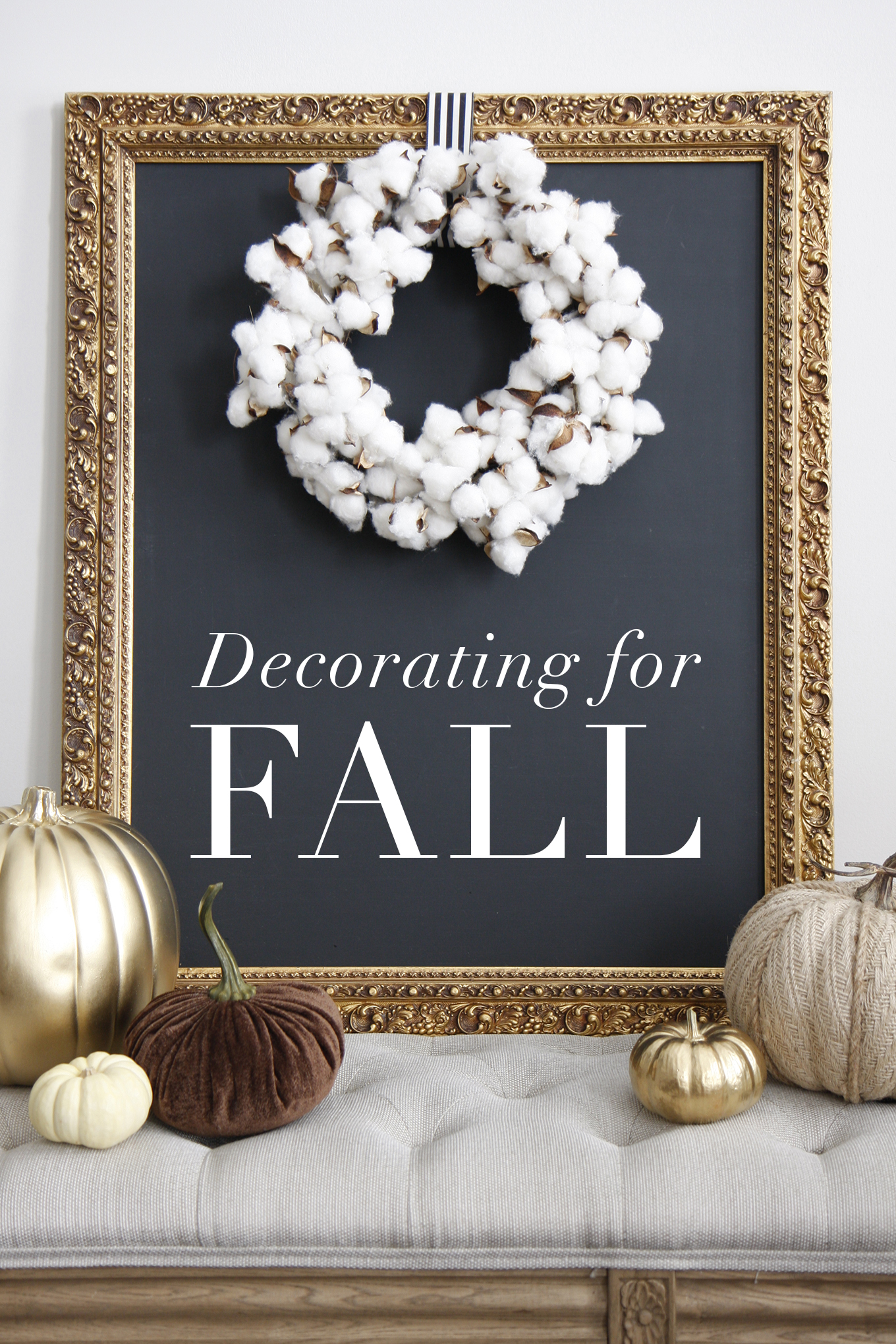 Decorating for Fall title