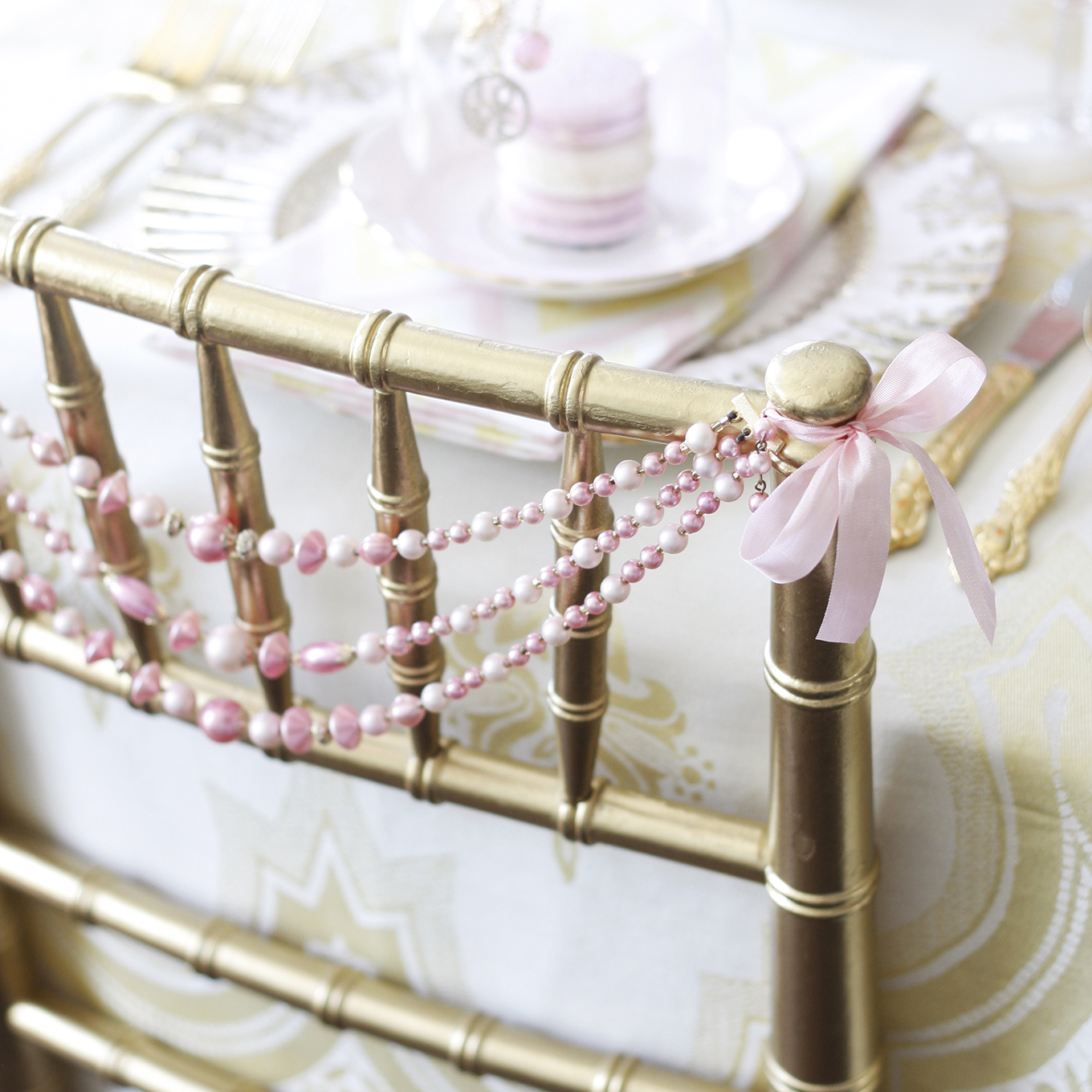 wedding shower chiavari chair decoration