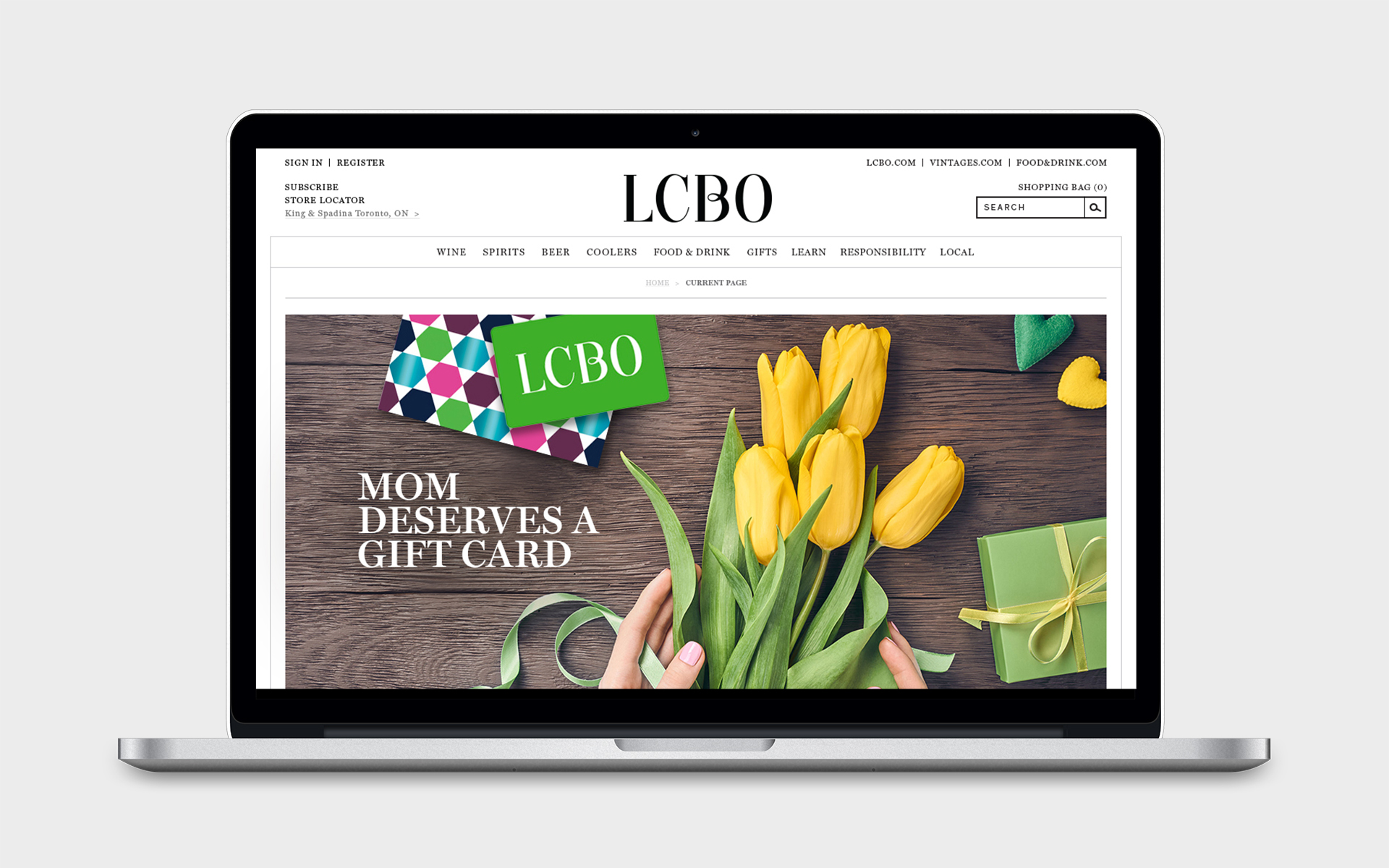 Paige Smith Portfolio LCBO gift cards and carriers