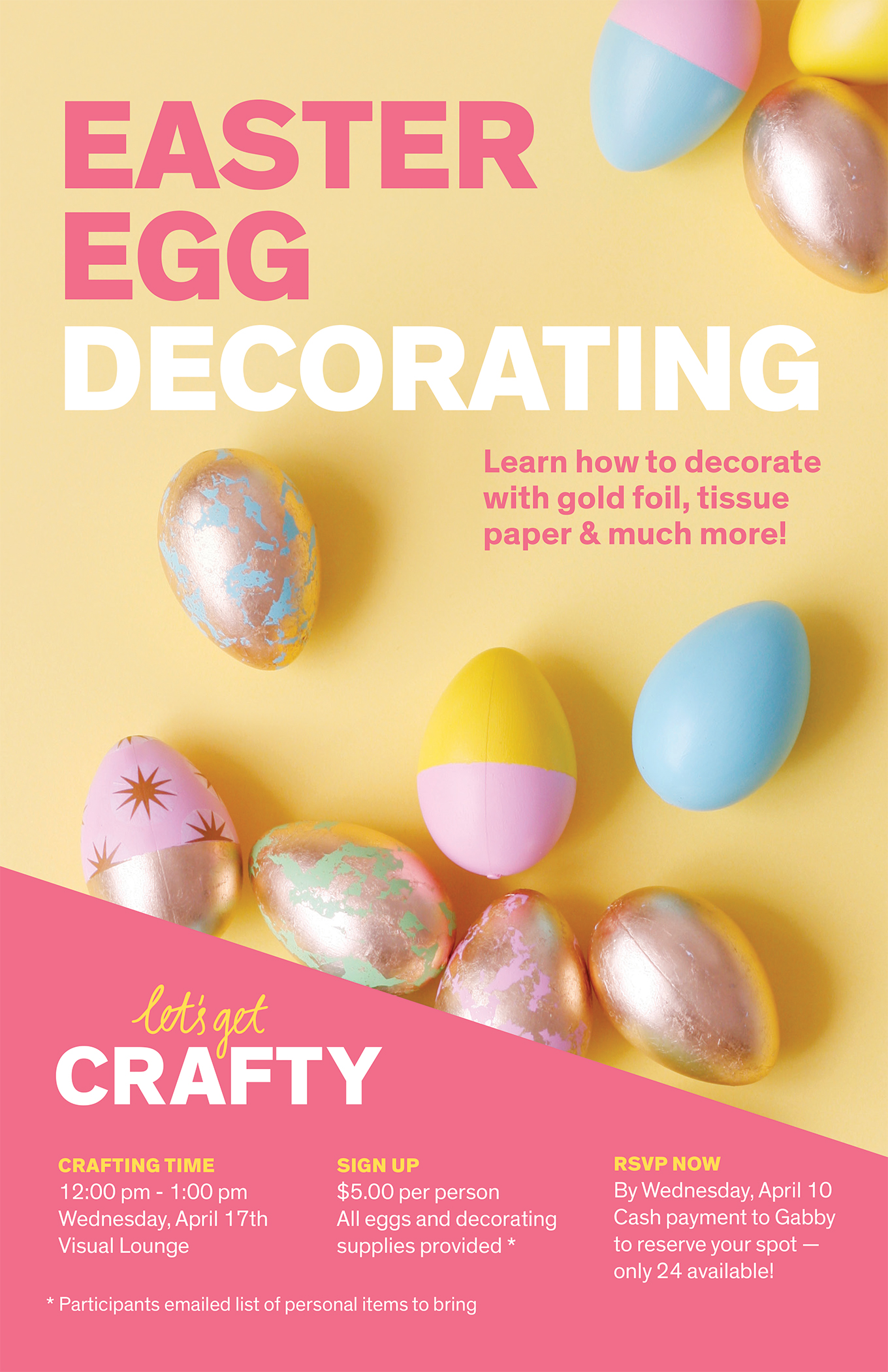 Paige Smith Portfolio Easter Egg Decorating Poster